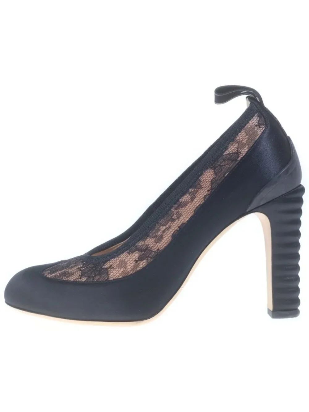 Fendi Lace Pumps Heels Black